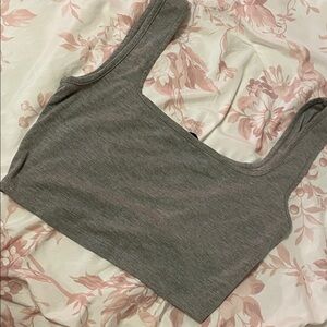 SHEIN Heather Gray Women's Crop Top